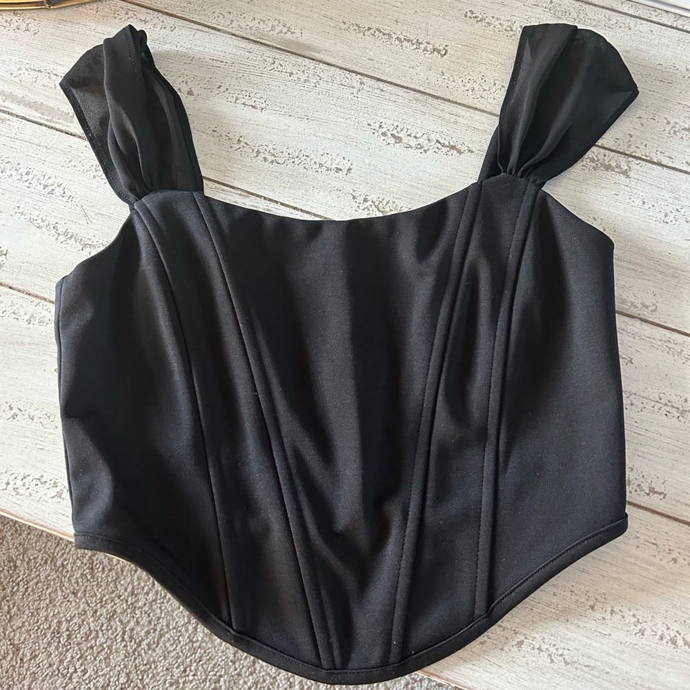Black corset top